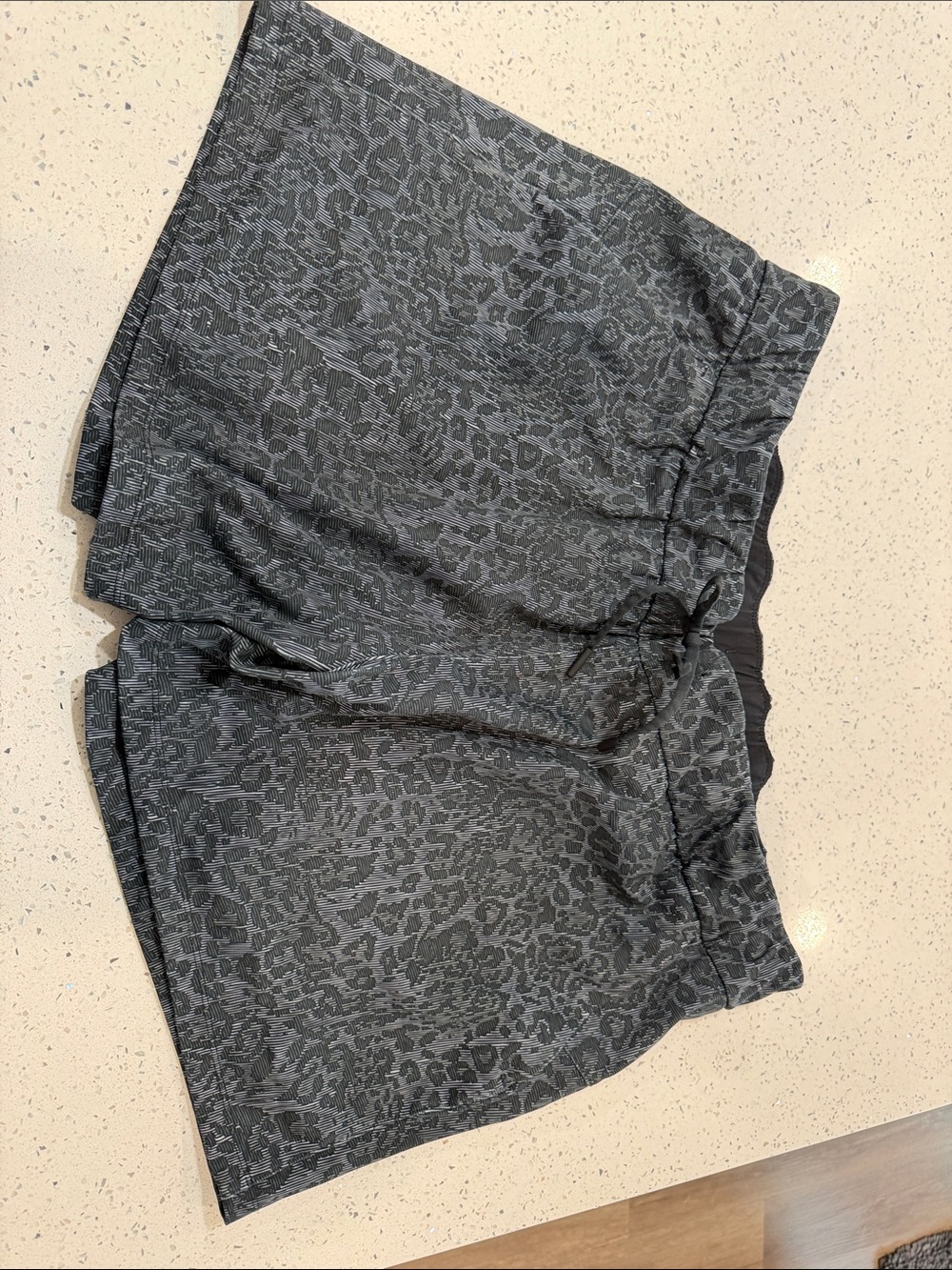 ZYIA Black Leopard Club Shorts